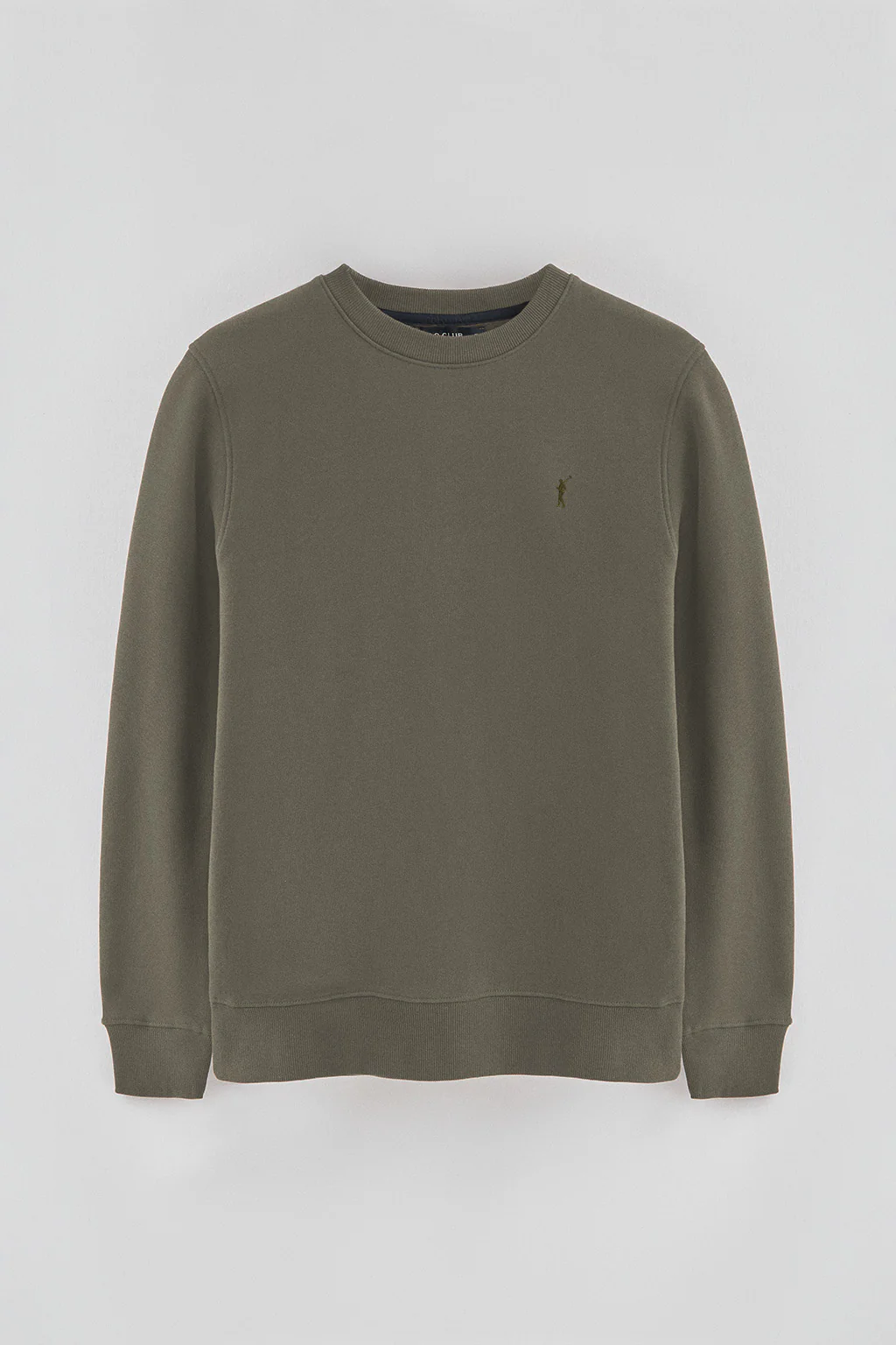 Army-green relaxed-fit sweatshirt with Rigby Go logo - Image 5