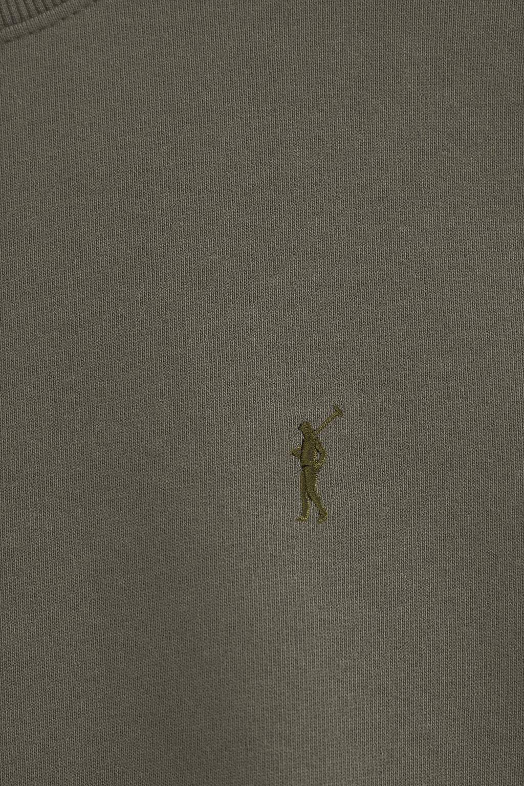 Army-green relaxed-fit sweatshirt with Rigby Go logo - Image 6