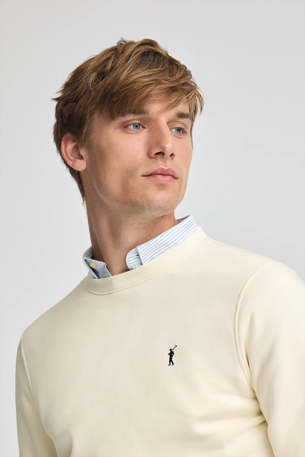 Nude relaxed-fit sweatshirt with Rigby Go logo - Image 2