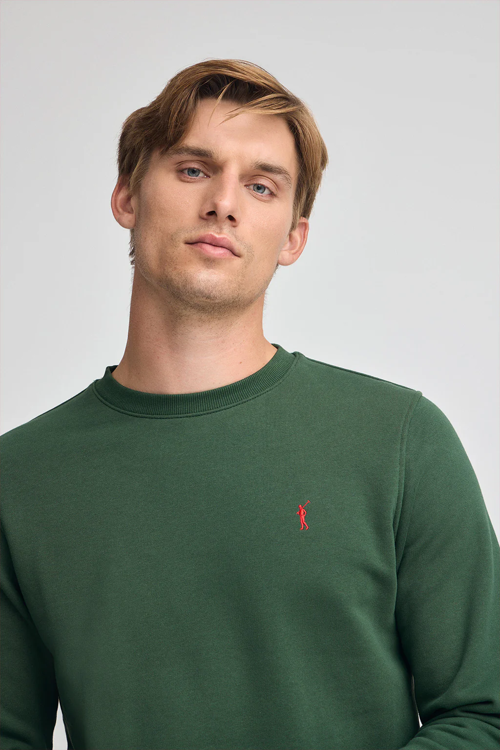 Bottle-green relaxed-fit sweatshirt with Rigby Go logo - Image 2