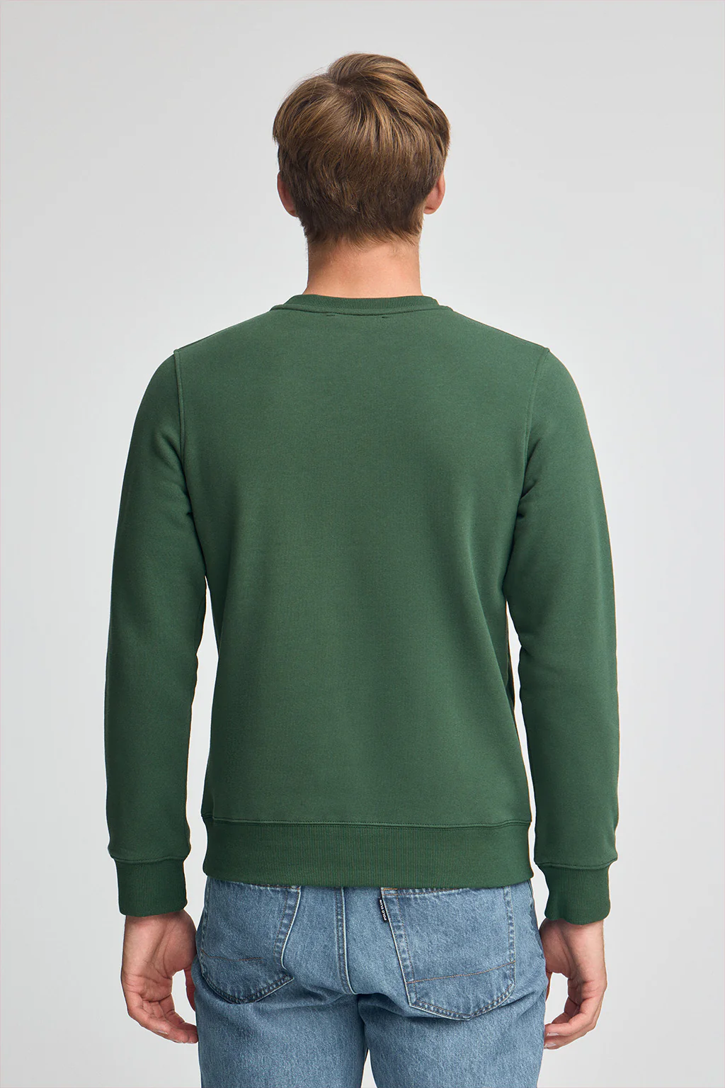 Bottle-green relaxed-fit sweatshirt with Rigby Go logo - Image 4