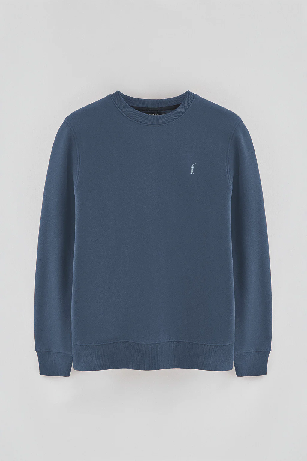 Denim-blue relaxed-fit sweatshirt with Rigby Go logo - Image 5