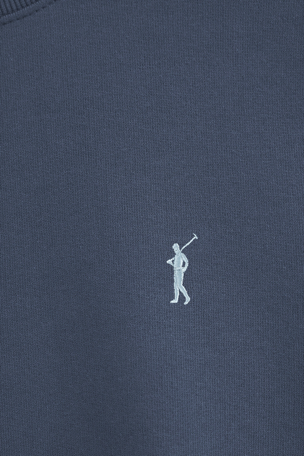 Denim-blue relaxed-fit sweatshirt with Rigby Go logo - Image 6