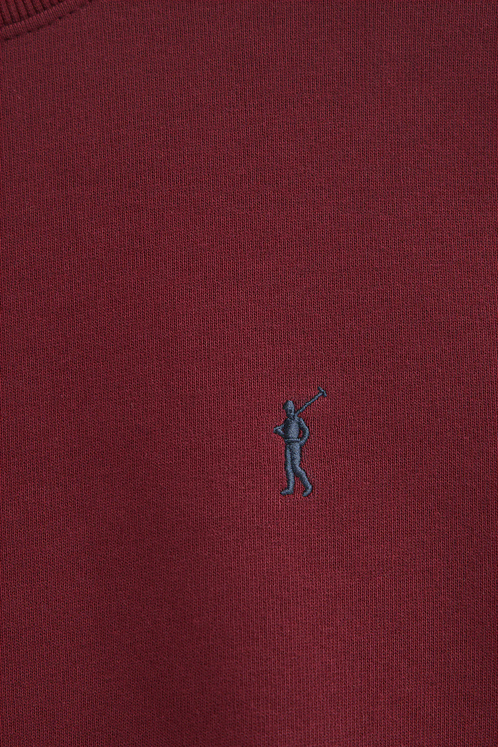 Maroon relaxed-fit sweatshirt with Rigby Go logo - Image 6