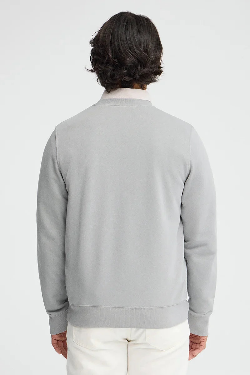 Grey relaxed-fit sweatshirt with Rigby Go embroidery - Image 5
