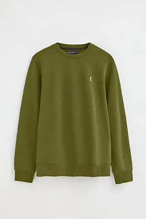 Moss-green relaxed-fit sweatshirt with Rigby Go embroidery - Image 10