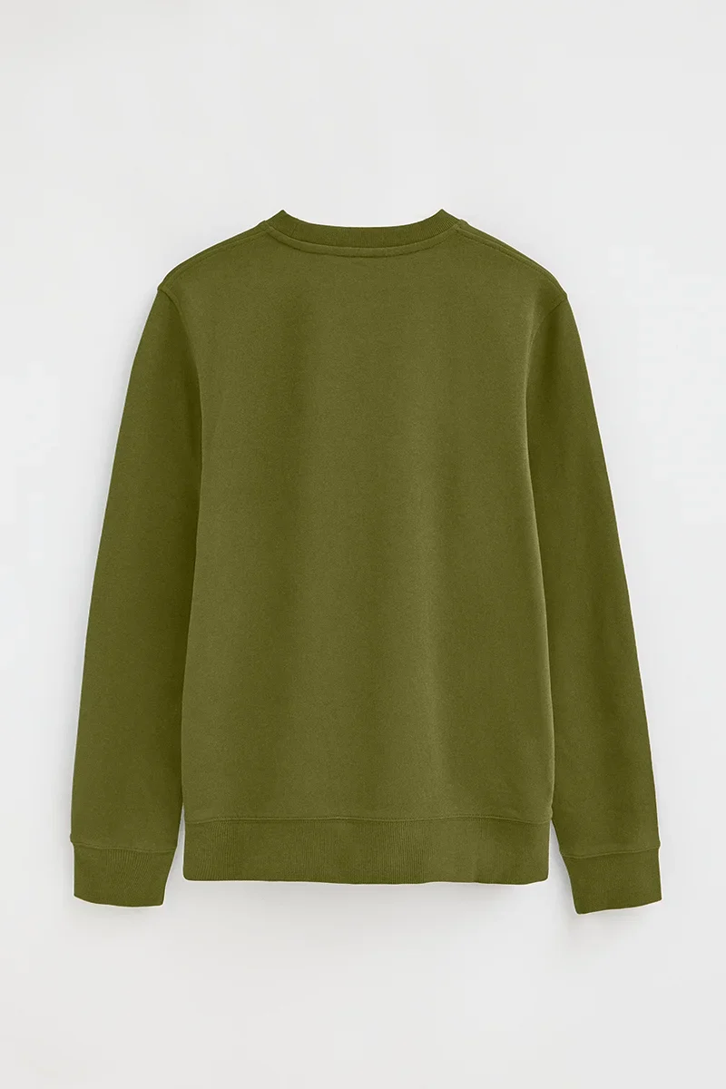 Moss-green relaxed-fit sweatshirt with Rigby Go embroidery - Image 8