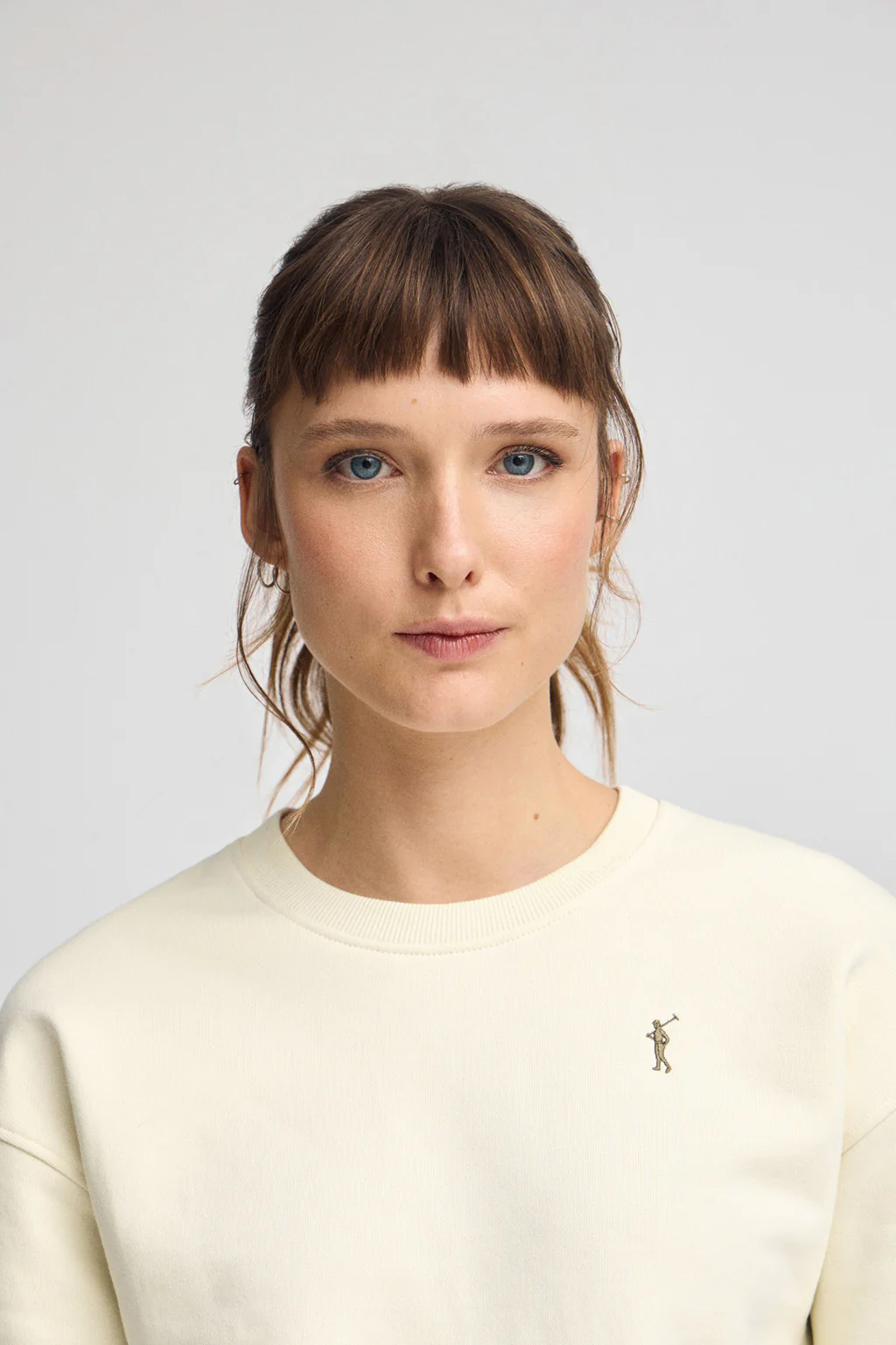 Nude boxy-fit sweatshirt with Rigby Go logo - Image 2