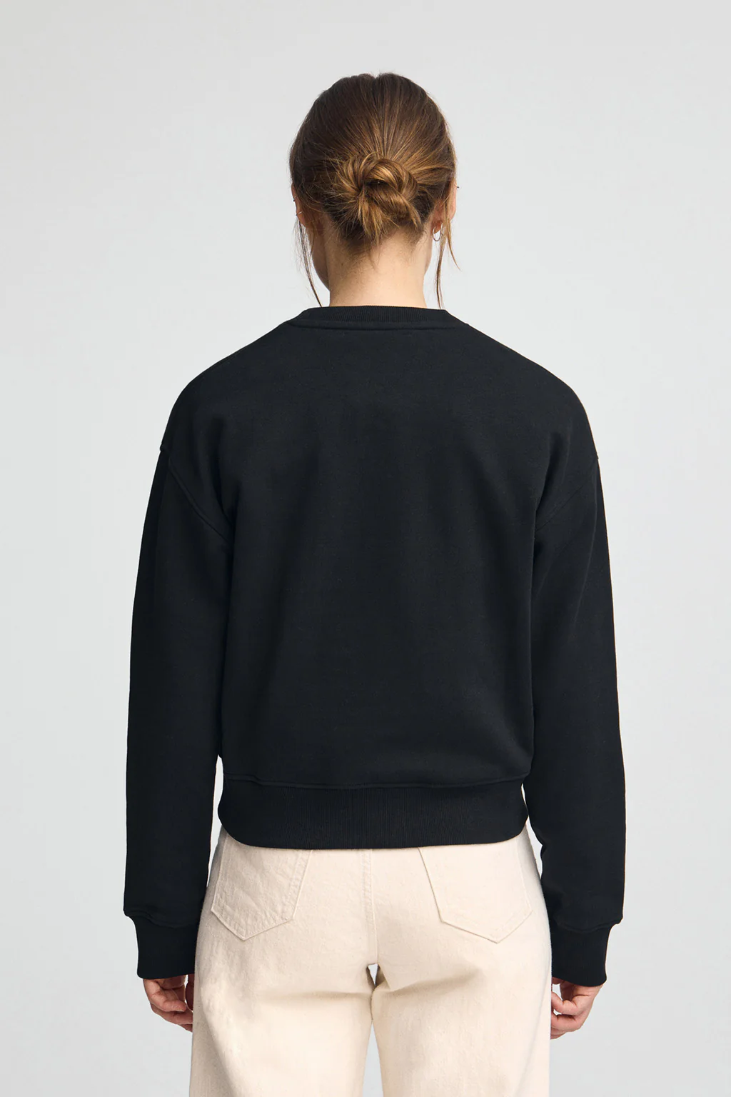 Black boxy-fit sweatshirt with Rigby Go logo - Image 4