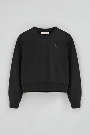 Black boxy-fit sweatshirt with Rigby Go logo - Image 8