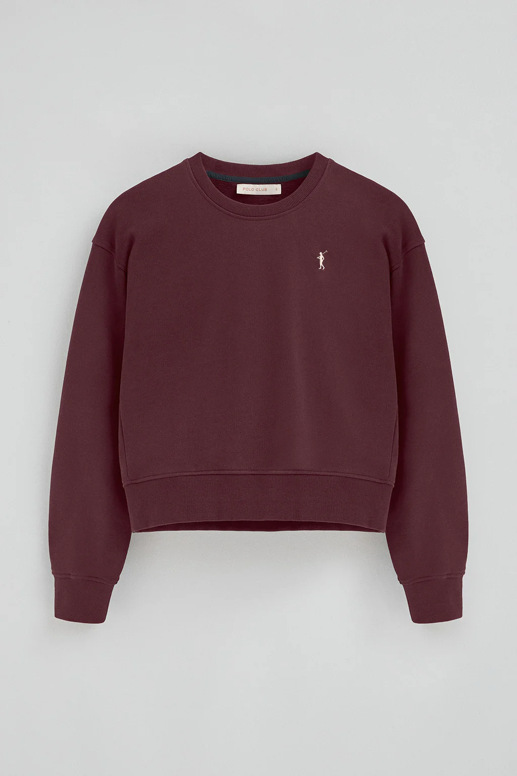 Burgundy boxy-fit sweatshirt with Rigby Go logo - Image 5