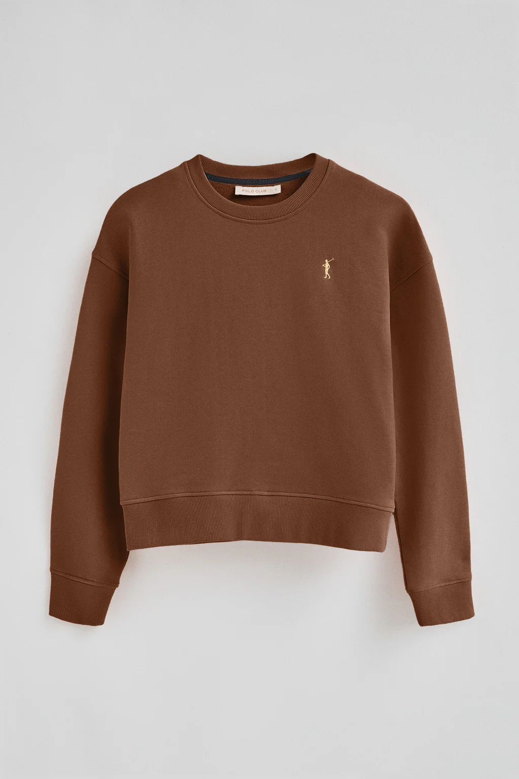 Mocha boxy-fit sweatshirt with Rigby Go logo - Image 5