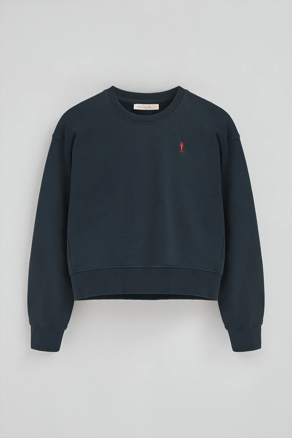Navy-blue boxy-fit sweatshirt with Rigby Go logo - Image 5