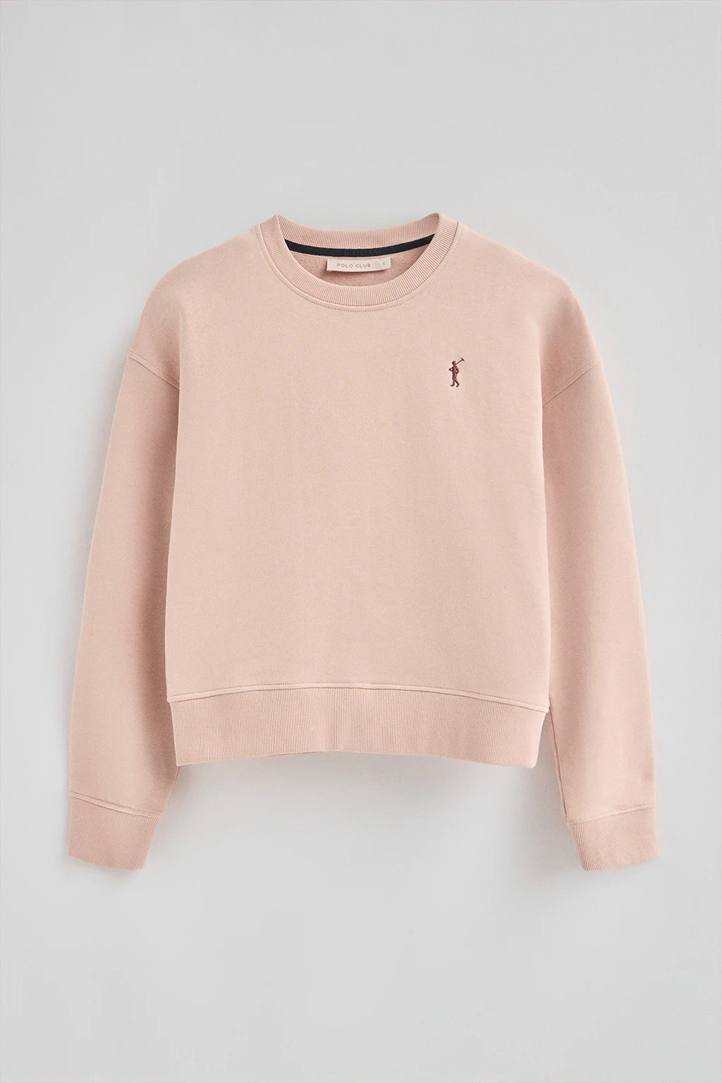 Pale-pink boxy-fit sweatshirt with Rigby Go logo - Image 7