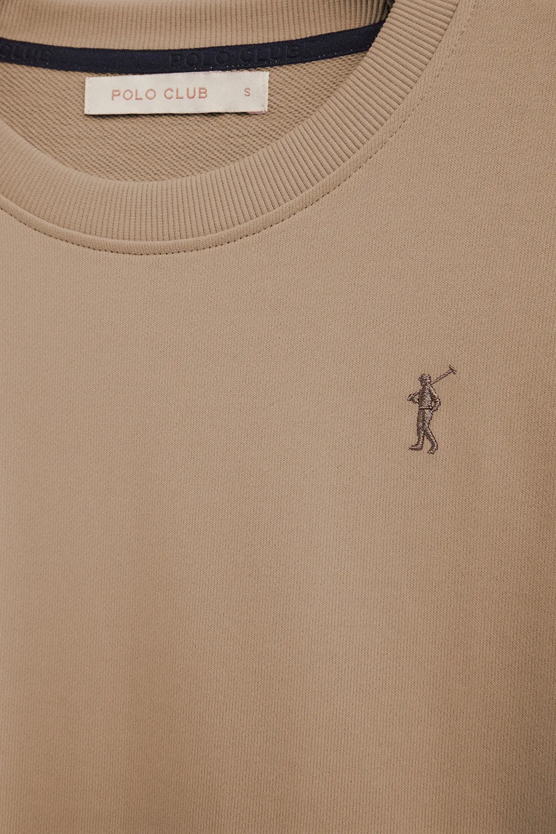 Light-brown regular-fit sweatshirt with Rigby Go embroidery - Image 2