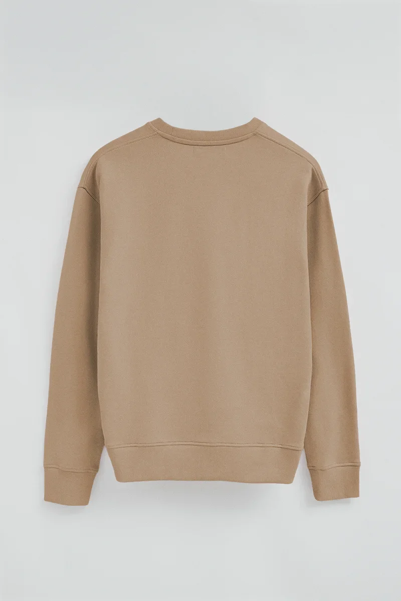 Light-brown regular-fit sweatshirt with Rigby Go embroidery - Image 3