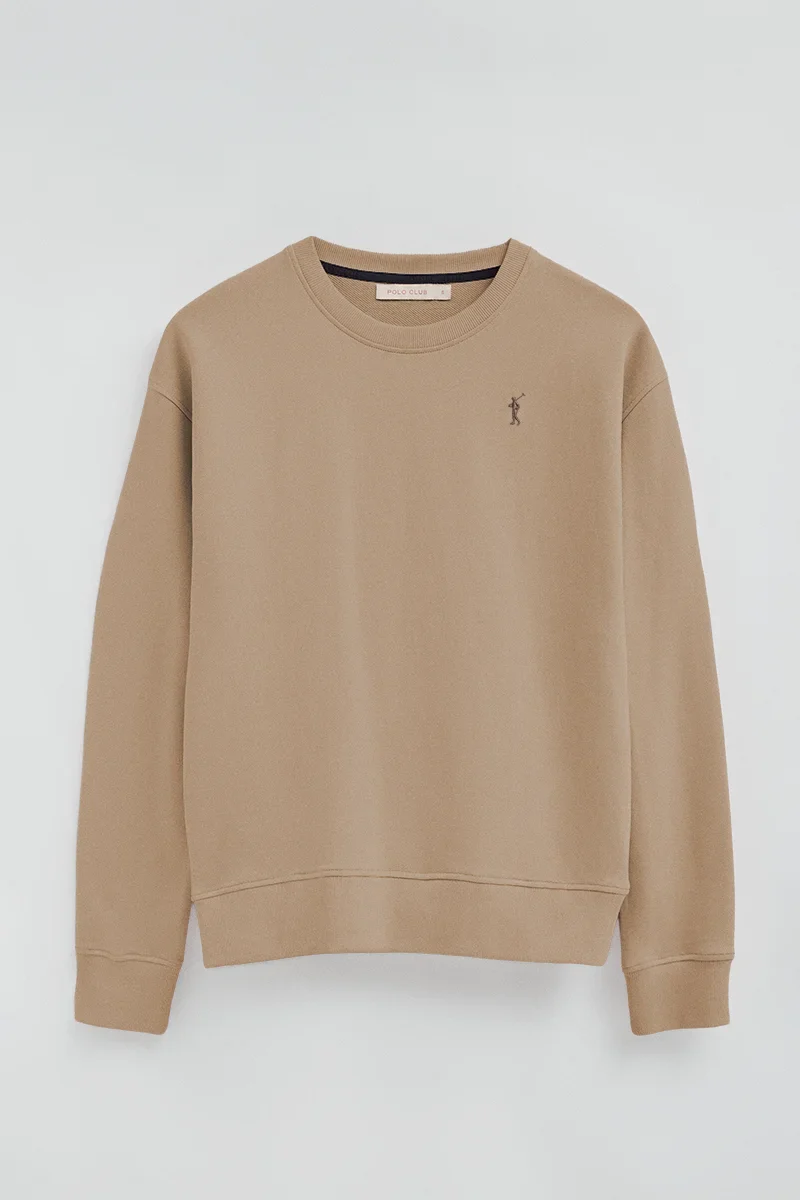 Light-brown regular-fit sweatshirt with Rigby Go embroidery - Image 5