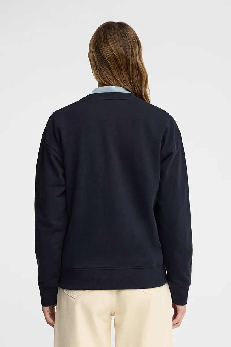Navy-blue regular-fit sweatshirt with Rigby Go embroidery - Image 5