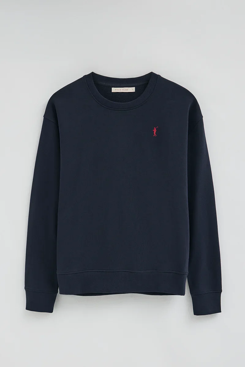 Navy-blue regular-fit sweatshirt with Rigby Go embroidery - Image 7