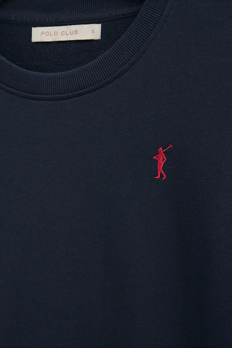 Navy-blue regular-fit sweatshirt with Rigby Go embroidery - Image 8