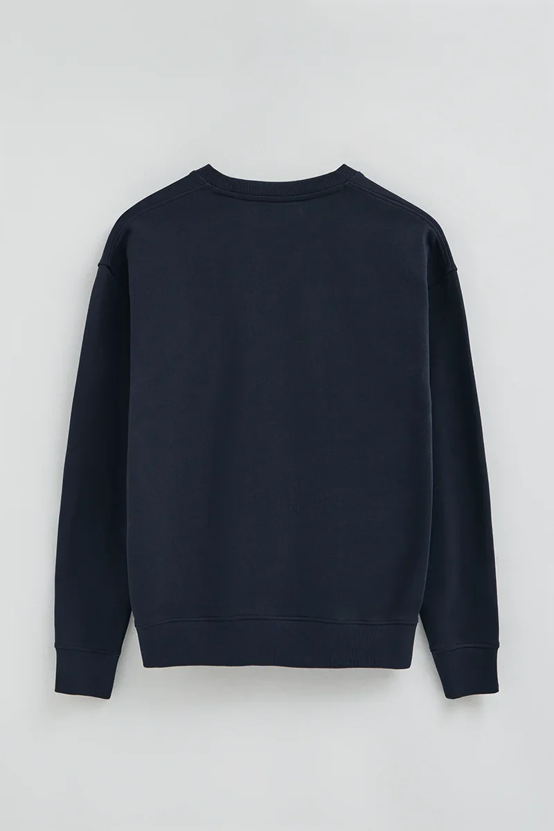Navy-blue regular-fit sweatshirt with Rigby Go embroidery - Image 9