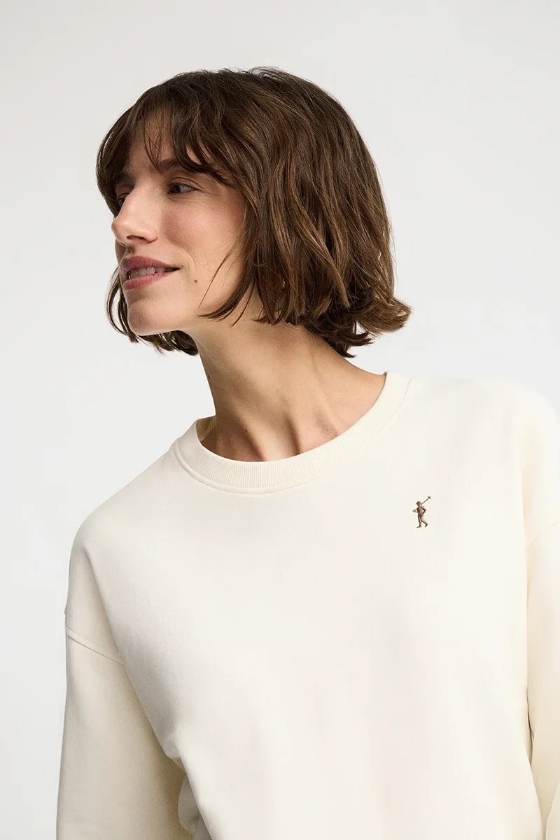 Nude regular-fit sweatshirt with Rigby Go embroidery - Image 2