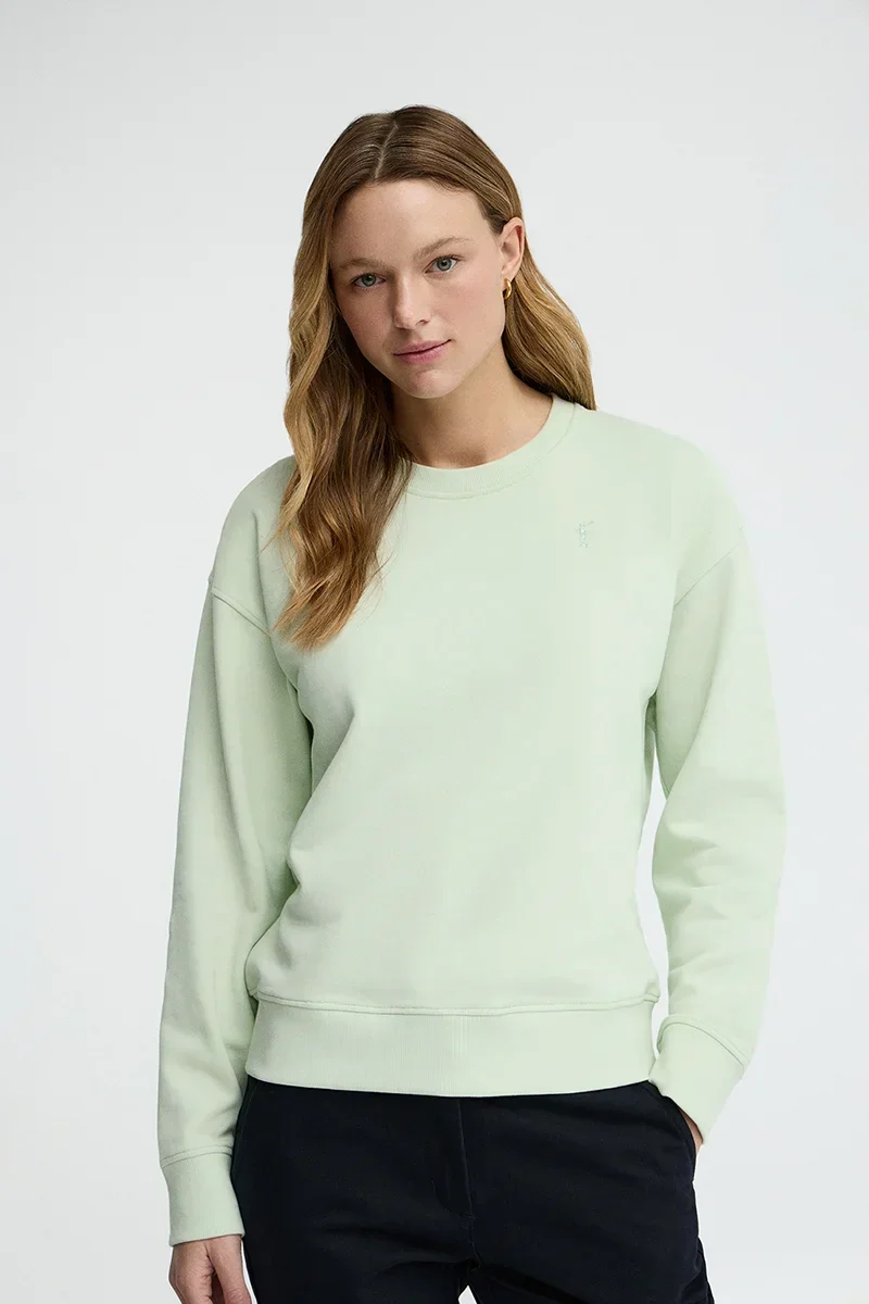 Pastel-turquoise regular-fit sweatshirt with Rigby Go embroidery - Image 2