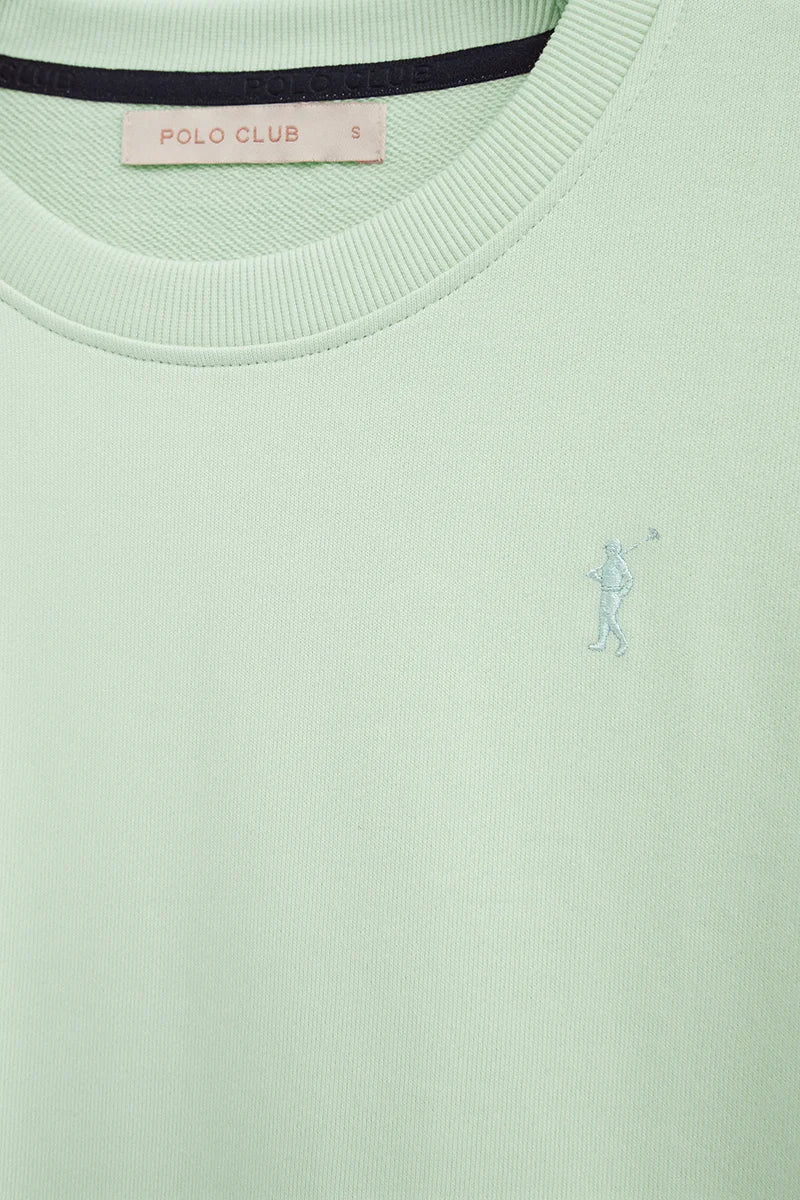 Pastel-turquoise regular-fit sweatshirt with Rigby Go embroidery - Image 6