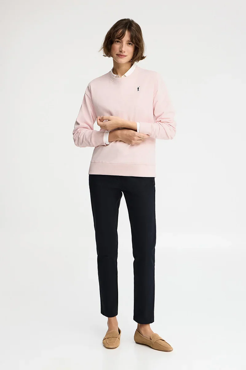 Pink regular-fit sweatshirt with Rigby Go embroidery - Image 2