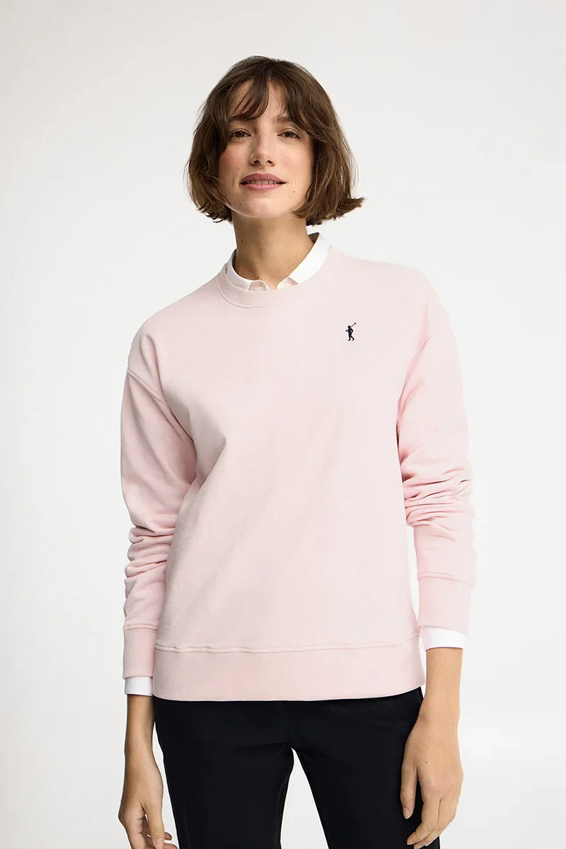 Pink regular-fit sweatshirt with Rigby Go embroidery - Image 3