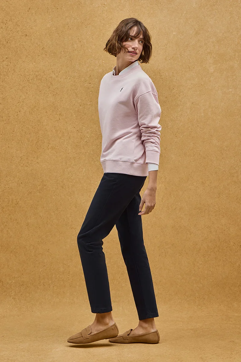 Pink regular-fit sweatshirt with Rigby Go embroidery - Image 4