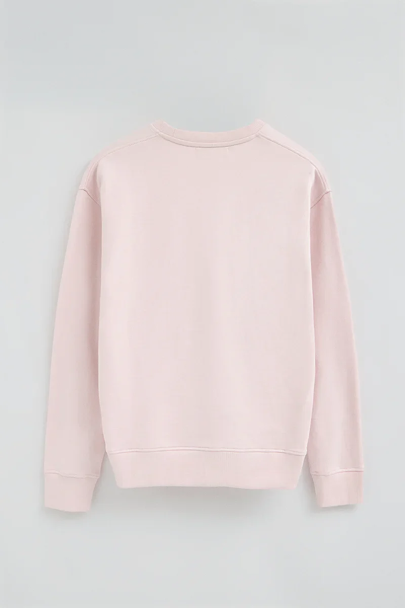 Pink regular-fit sweatshirt with Rigby Go embroidery - Image 8