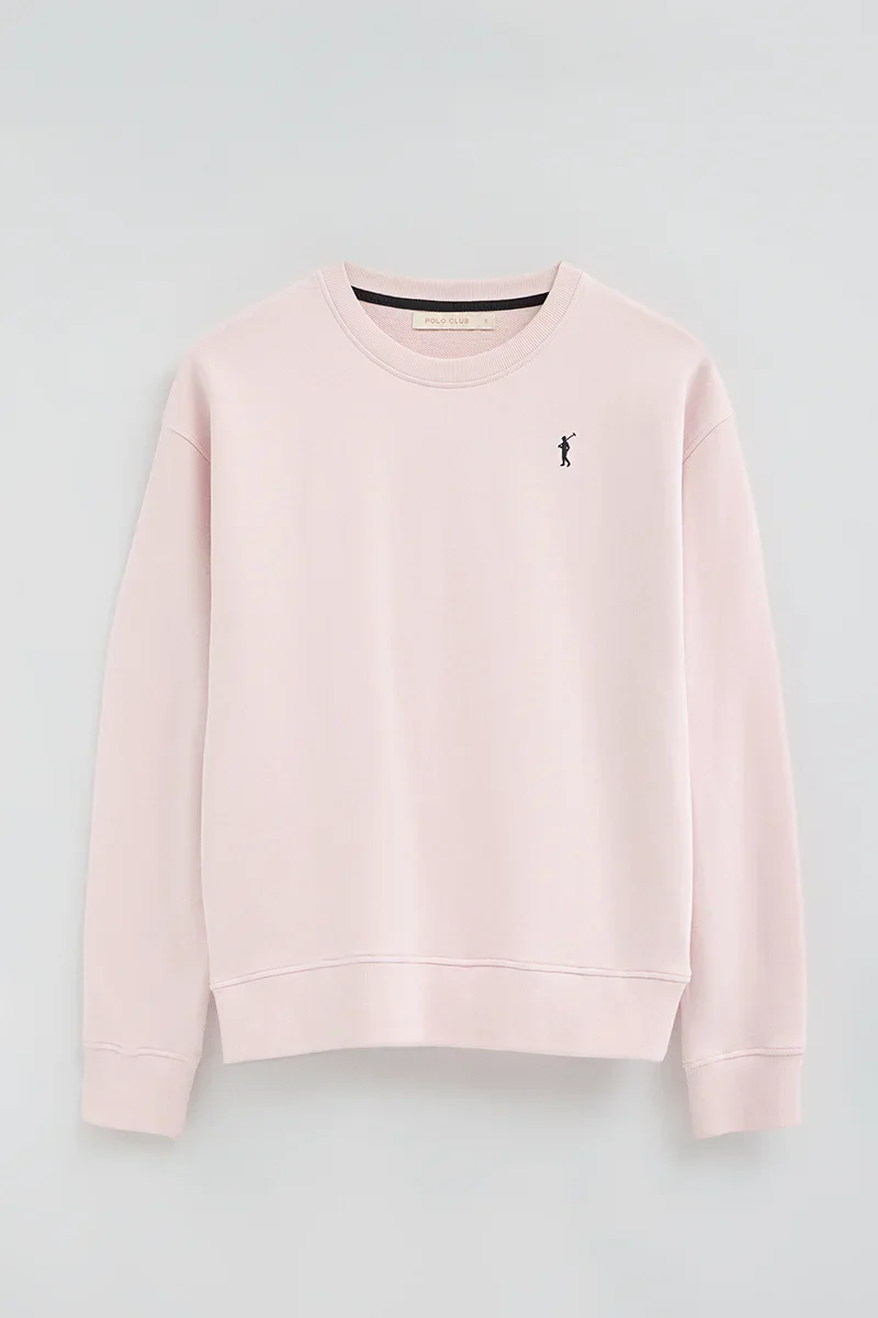 Pink regular-fit sweatshirt with Rigby Go embroidery - Image 9