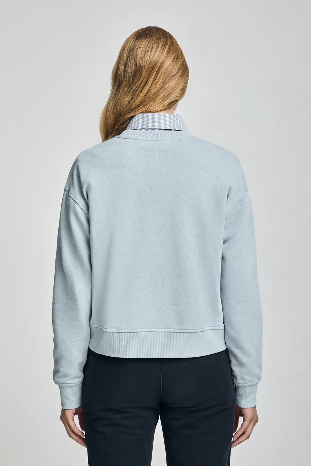 Light-blue round-neck sweatshirt with Rigby Go embroidery - Image 2