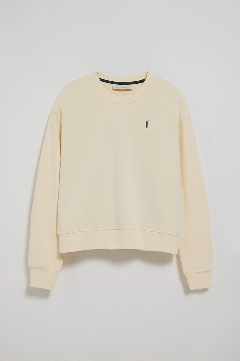 Nude round-neck sweatshirt with Rigby Go embroidery - Image 8