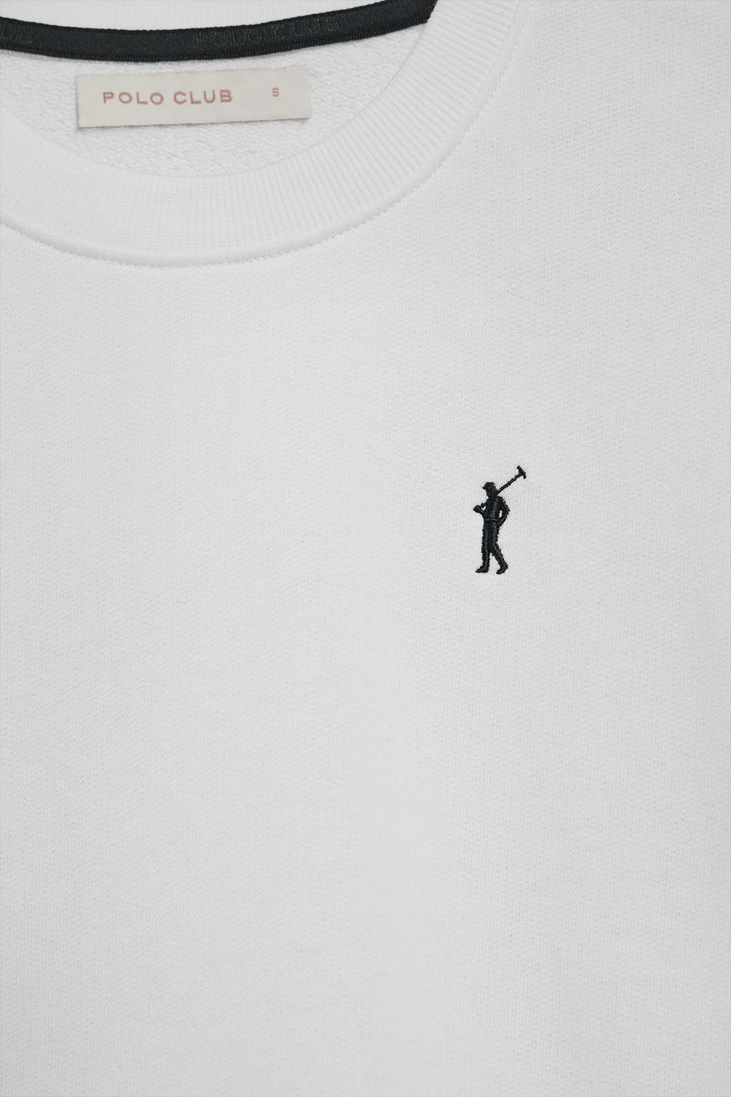 White round-neck sweatshirt with Rigby Go embroidery - Image 7