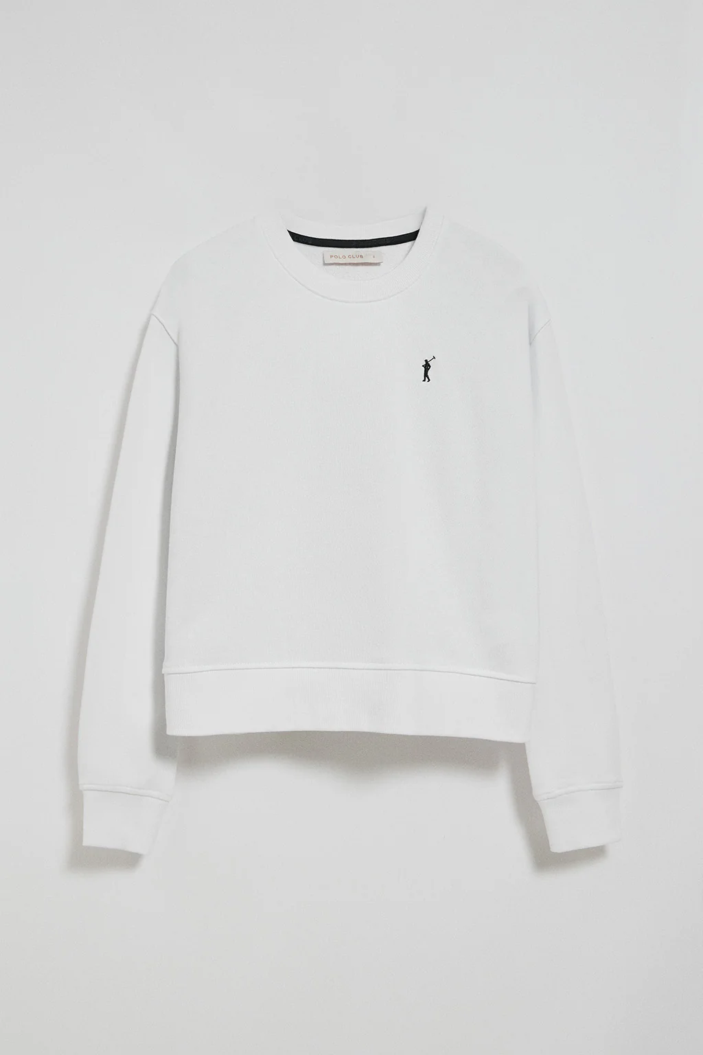 White round-neck sweatshirt with Rigby Go embroidery - Image 8