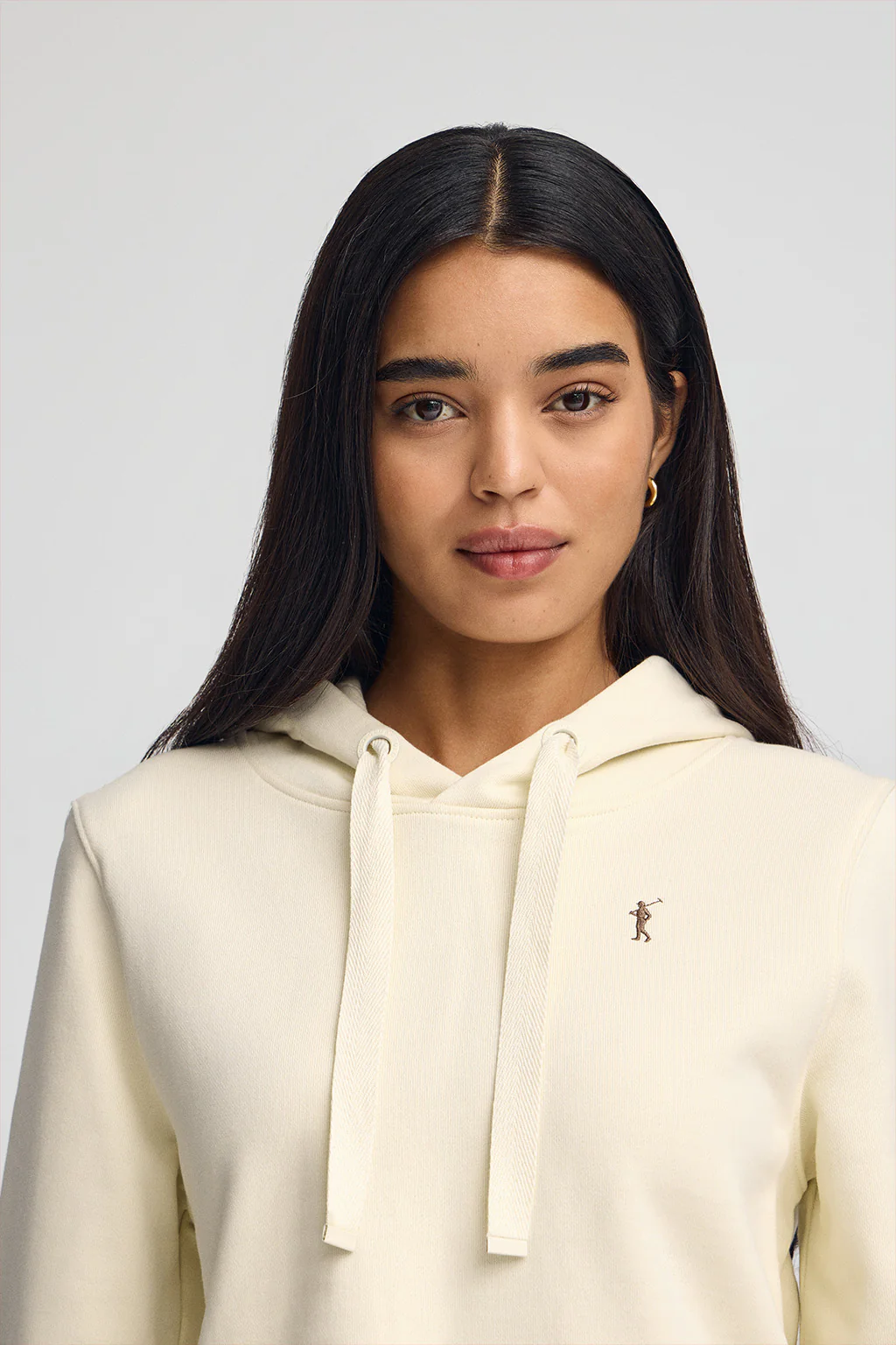 Nude hoodie with Rigby Go logo - Image 2