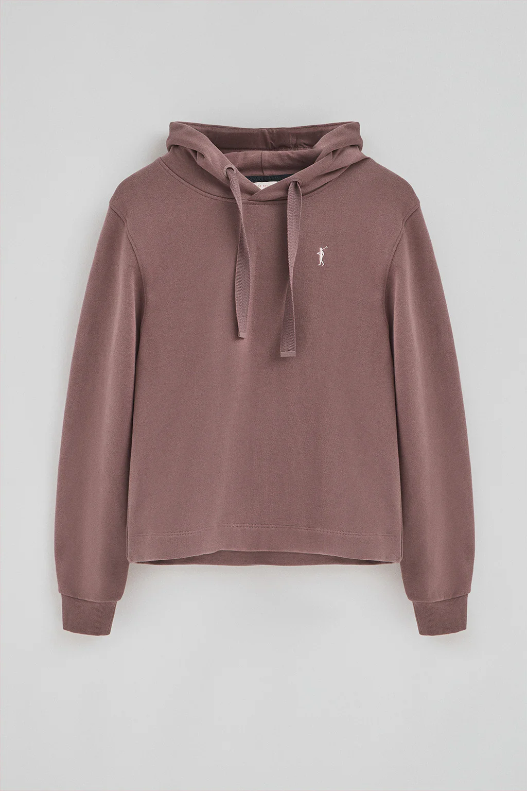 Taupe-pink hoodie with Rigby Go logo - Image 5