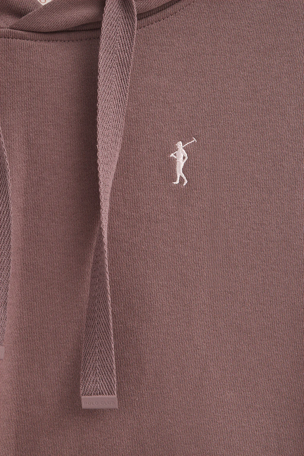Taupe-pink hoodie with Rigby Go logo - Image 6
