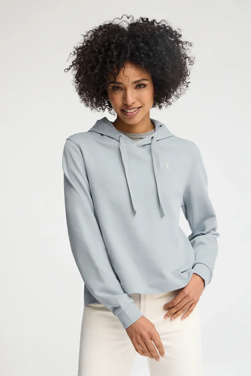 Light-blue straight-fit hoodie with Rigby Go embroidery - Image 3