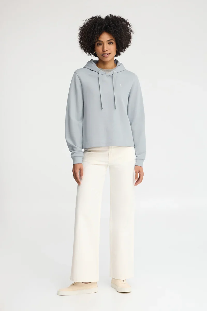 Light-blue straight-fit hoodie with Rigby Go embroidery - Image 4