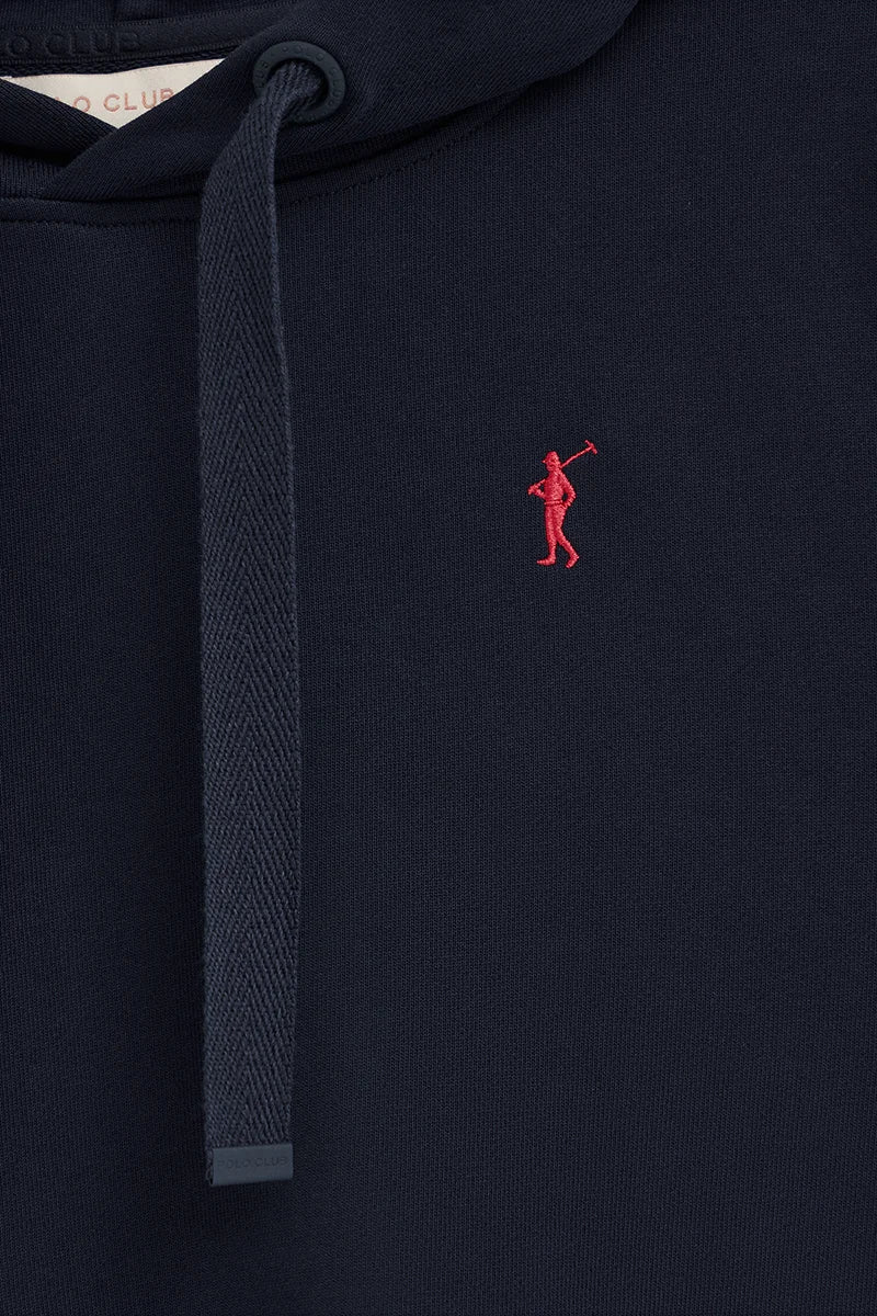 Navy-blue straight-fit hoodie with Rigby Go embroidery - Image 7