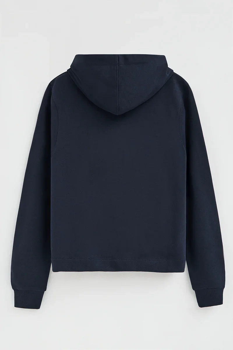 Navy-blue straight-fit hoodie with Rigby Go embroidery - Image 8