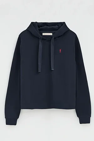 Navy-blue straight-fit hoodie with Rigby Go embroidery - Image 9
