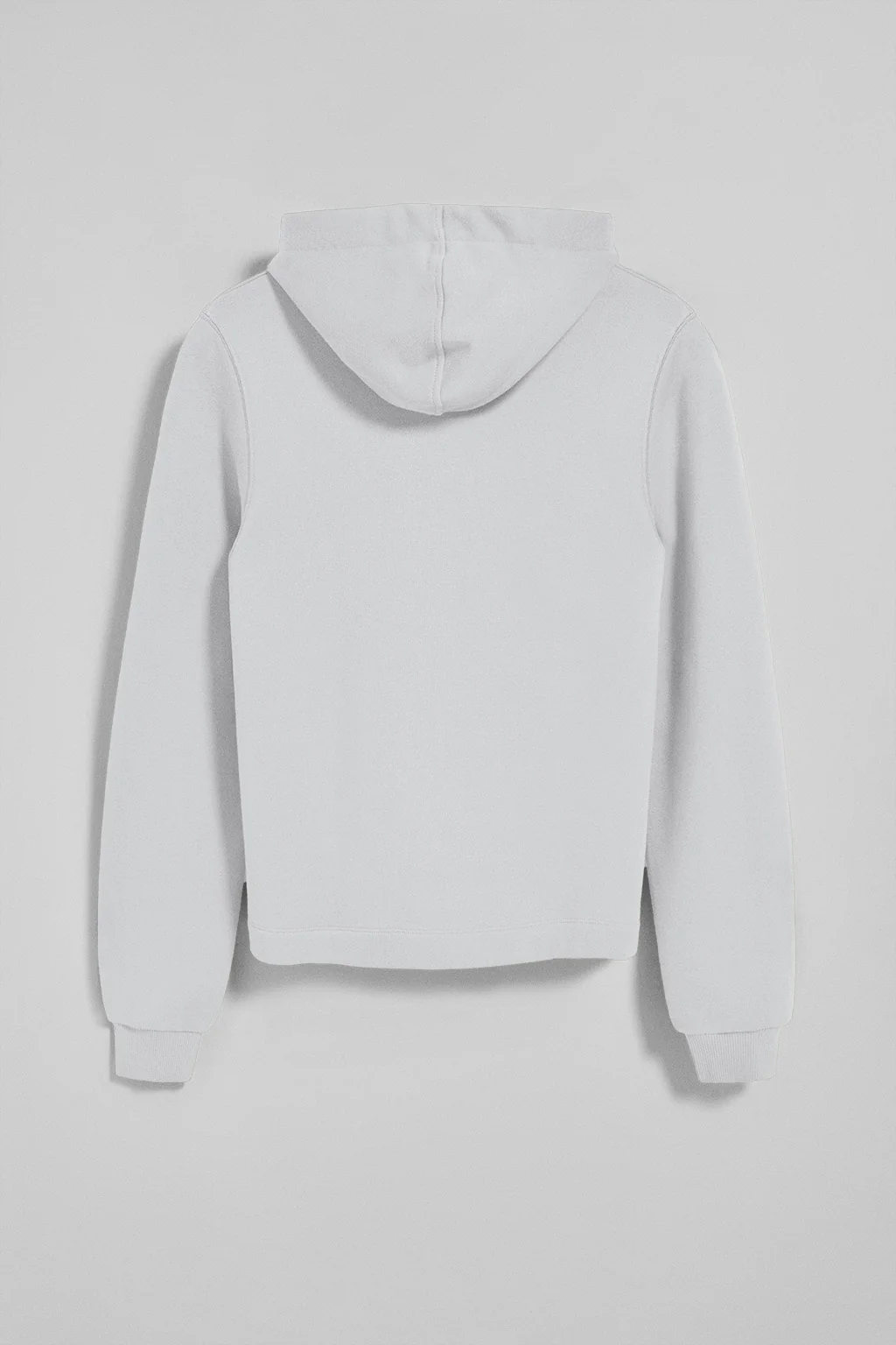 White hoodie with Rigby Go embroidered logo - Image 6
