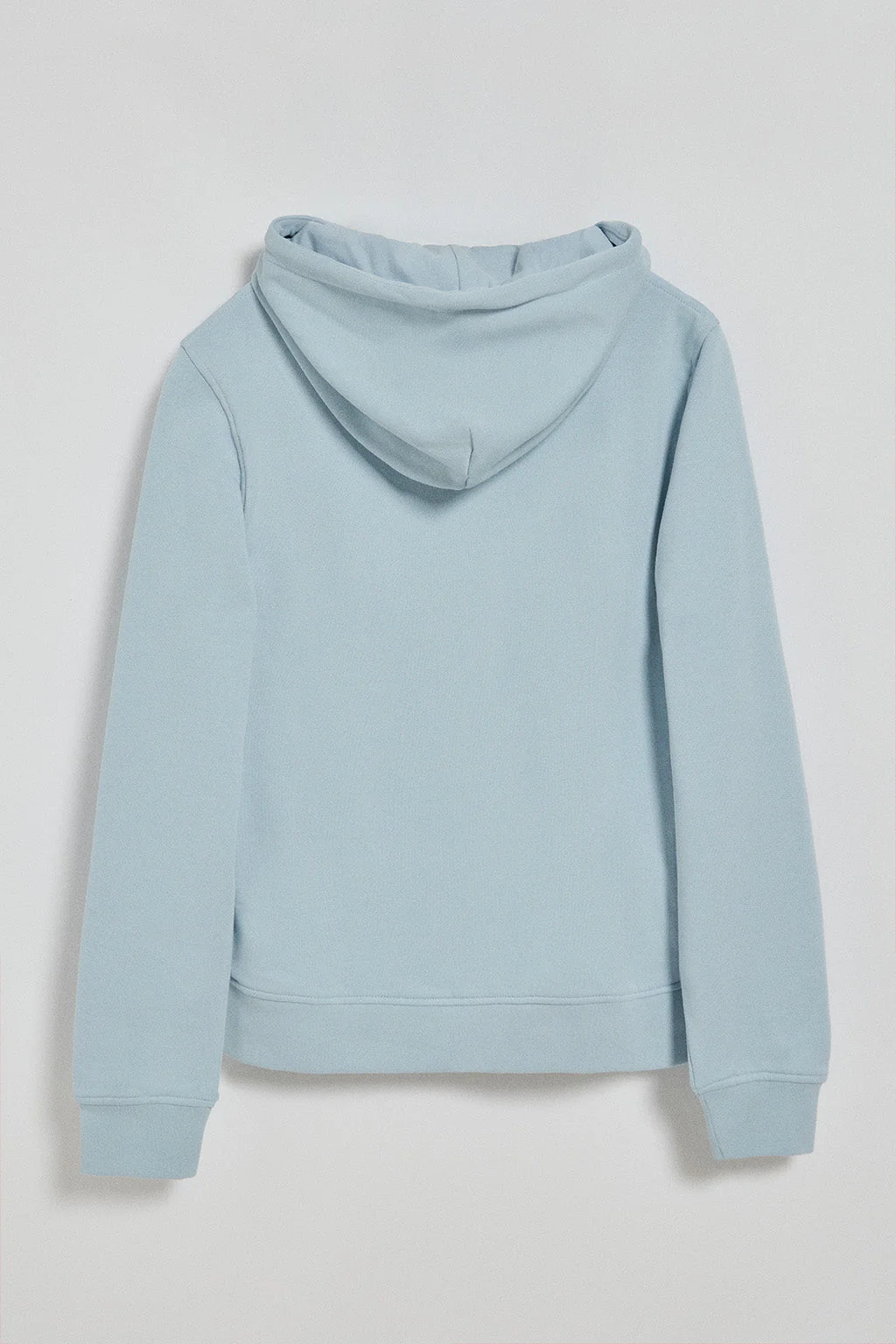 Light-blue hoodie with zip and Rigby Go embroidery - Image 7