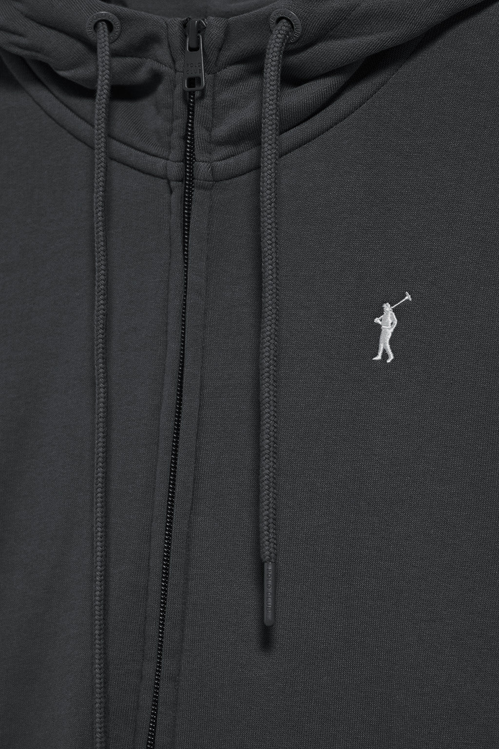 Black hoodie with zip and Rigby Go embroidery - Image 6