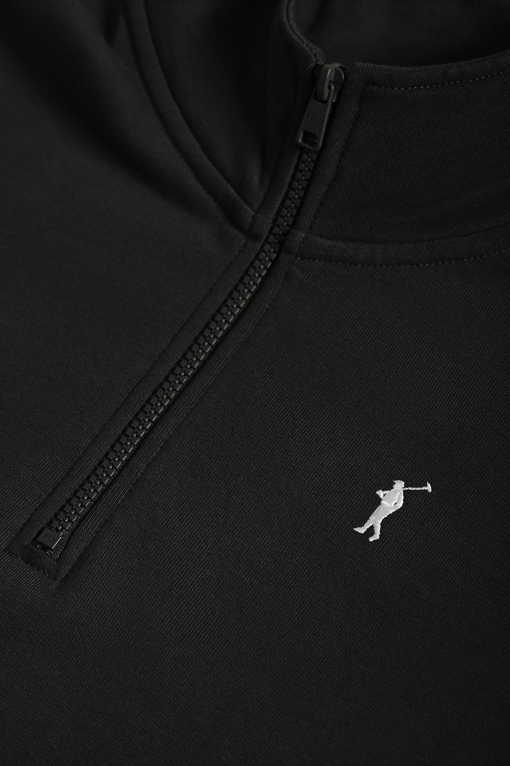 Black half-zip sweatshirt with Rigby Go logo - Image 6