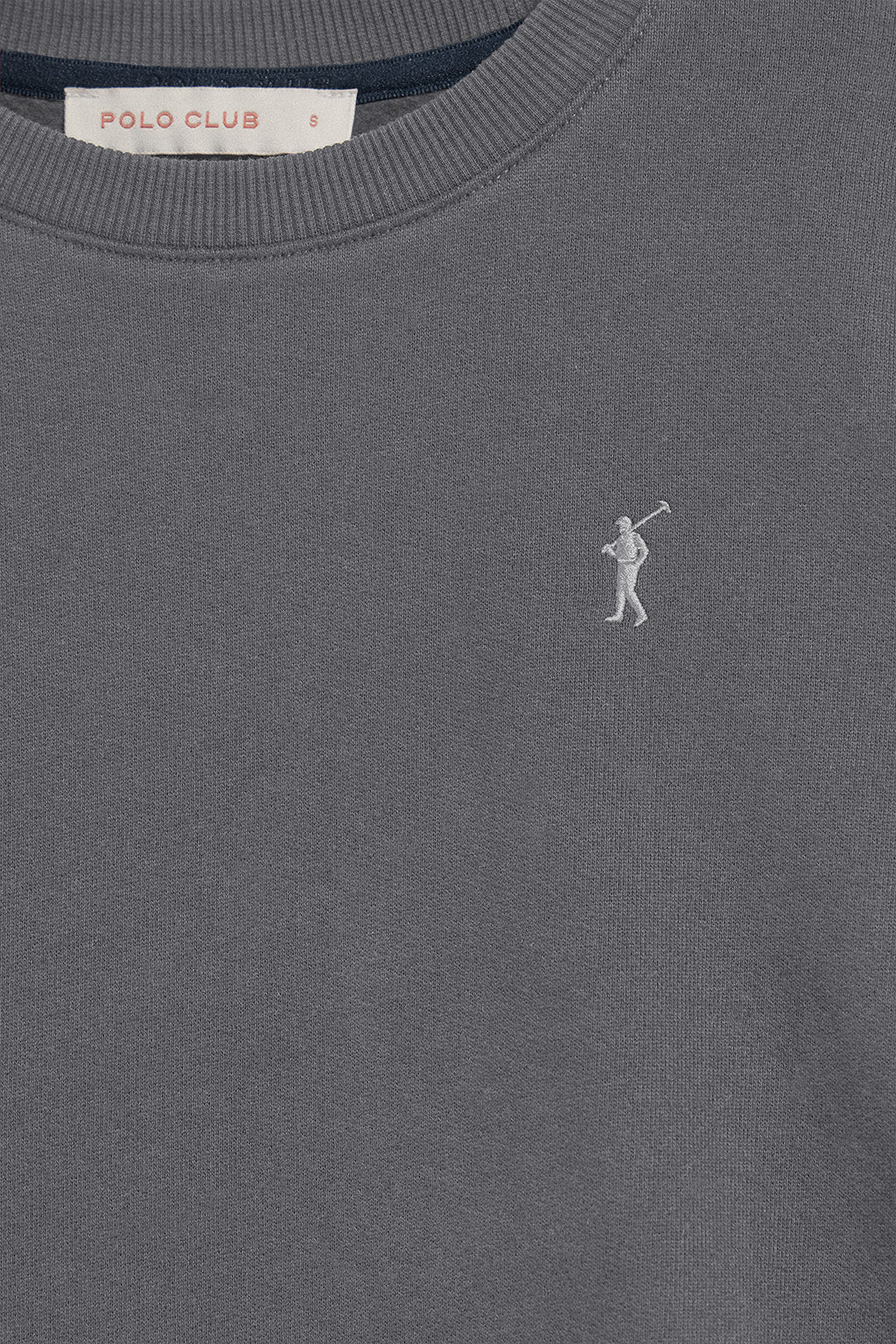 Asphalt-grey round-neck sweatshirt with Rigby Go embroidered logo - Image 7